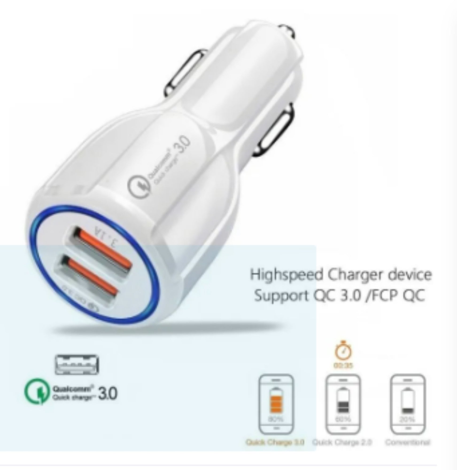 Car Charger Fast Charging Dual USB - PAK MART DEALS