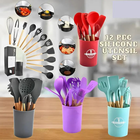 Silicone spoon set kitchen set